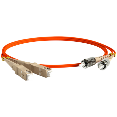 Патч-корд Hyperline FC-D3-62-SC/PR-ST/PR-H-1M-LSZH-OR, 1м