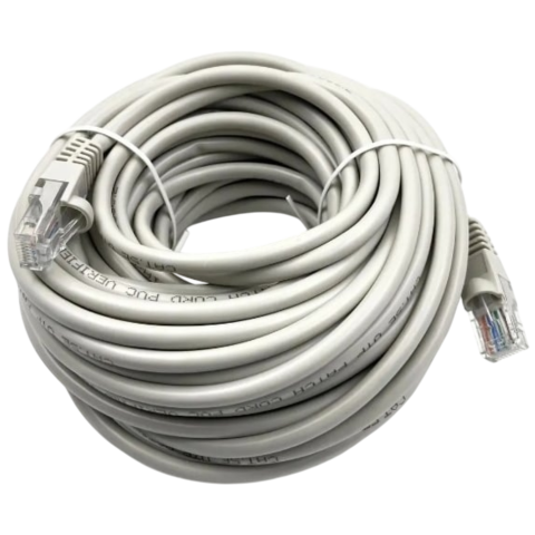 Патч-корд Buro UTP-5E-15M-G-LSZH, 15м