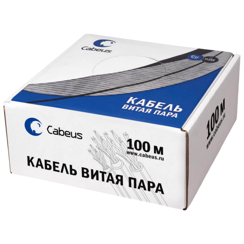 Бухта Cabeus UTP-4P-Cat.5e-SOLID-LSZH-BL-100, 100м