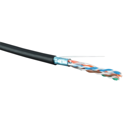 Бухта Hyperline FUTP4R-C5E-S24-OUT-LSZH-BK-500, 500м