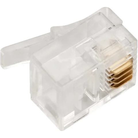 Коннектор RJ-12 TWT TWT-PL12-6P4C/JR100, 100 шт.