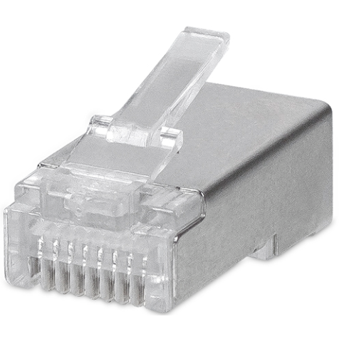 Коннектор RJ-45 Cabeus 8P8C-SH-C6-FC