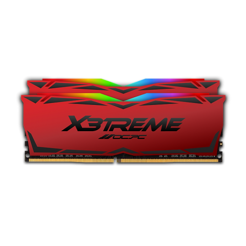 Оперативная память 16Gb DDR4 3600MHz OCPC X3 RGB Red (MMX3A2K16GD436C18RE) (2x8Gb KIT)