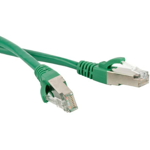 Патч-корд Hyperline PC-LPM-STP-RJ45-RJ45-C6-2M-LSZH-GN, 2м