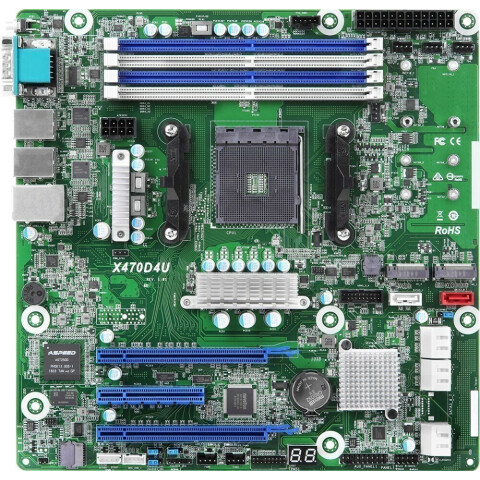 Серверная материнская плата ASRock X470D4U