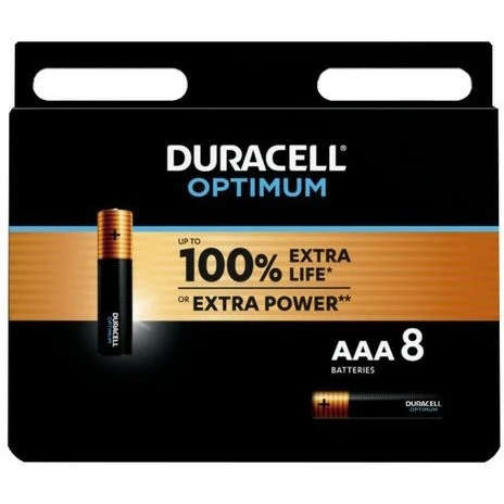 Батарейка Duracell Optimum (AAA, Alkaline, 8 шт)