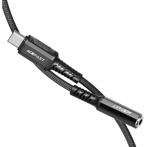 Переходник USB Type-C - mini jack 3.5мм, ACEFAST C1-07 Black