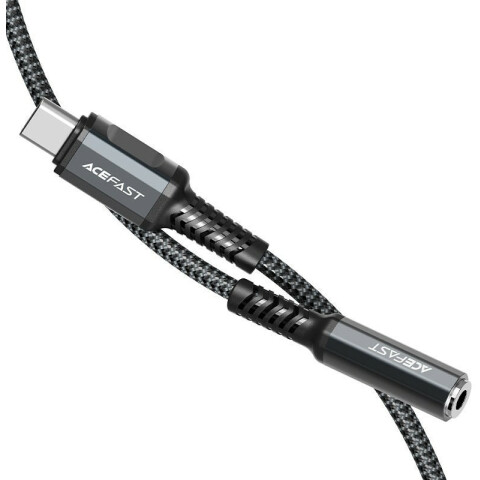 Переходник USB Type-C - mini jack 3.5мм, ACEFAST C1-07 Grey