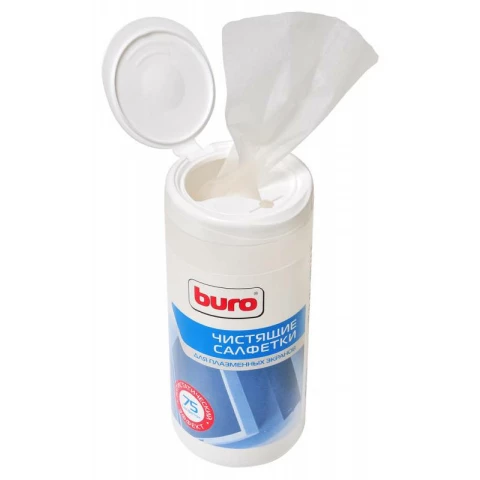 Buro чистящие салфетки для плазменных экранов, туба 75 шт (BU-TPSM)