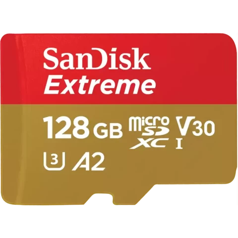 Карта памяти 128Gb MicroSD SanDisk Extreme (SDSQXAA-128G-GN6GN)