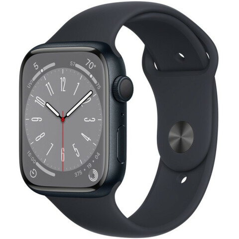 Умные часы Apple Watch Series 8 45mm Midnight Aluminum Case with Midnight Sport Band M/L (MNUL3LL/A)