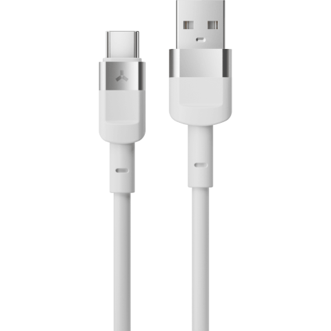 Кабель USB - USB Type-C, 1м, Accesstyle AC50-T100 White