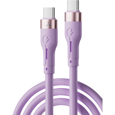 Кабель USB Type-C - USB Type-C, 1м, Accesstyle CC30-S100 Violet