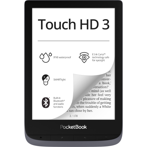 Электронная книга PocketBook 632 Touch HD 3 Metallic Grey