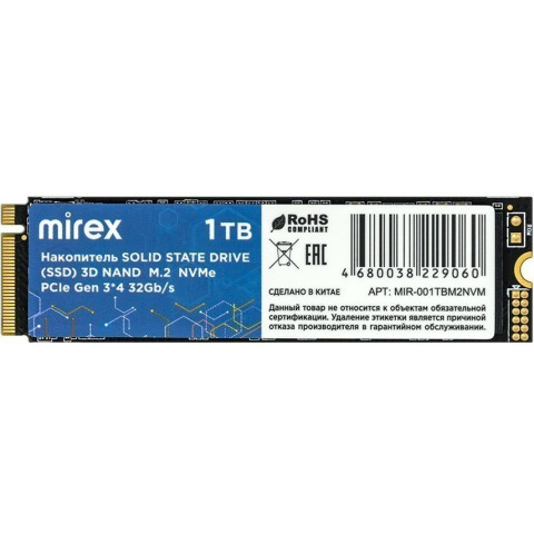 Накопитель SSD 1Tb Mirex (13640-001TBM2NVM)
