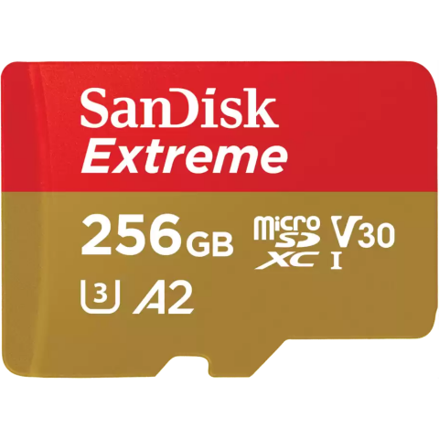Карта памяти 256Gb MicroSD SanDisk Extreme (SDSQXAV-256G-GN6GN)