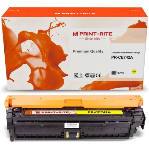 Картридж Print-Rite PR-CE742A Yellow