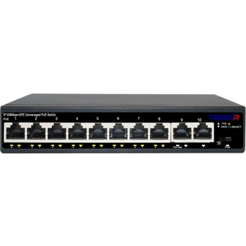 Коммутатор (свитч) TRASSIR TR-NS1110-105-8POE