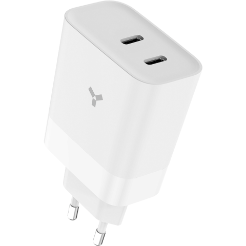 Сетевое зарядное устройство Accesstyle Agate 40W2C White