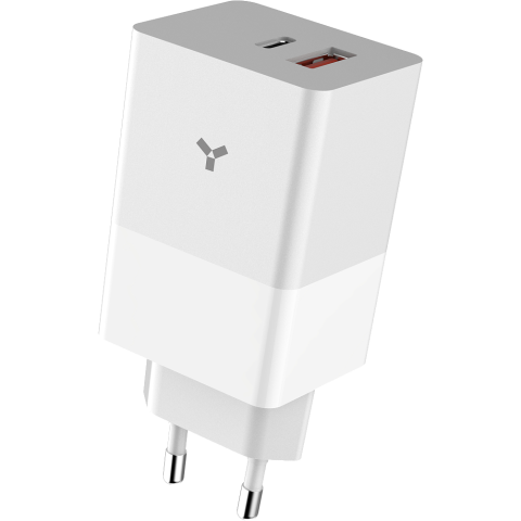 Сетевое зарядное устройство Accesstyle Crocus GaN 65WCA White