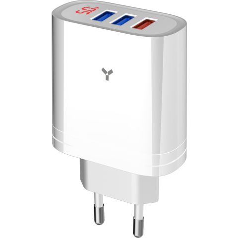 Сетевое зарядное устройство Accesstyle Topaz 30W3A White
