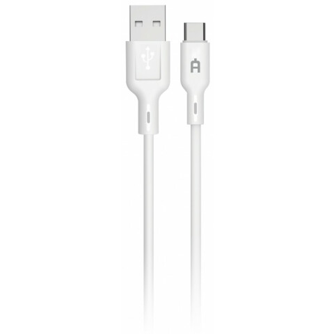 Кабель USB - USB Type-C, 1м, AlterAcs S01-AC White