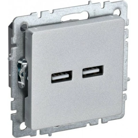 Розетка USB IEK BRITE BR-U21-D31-K47