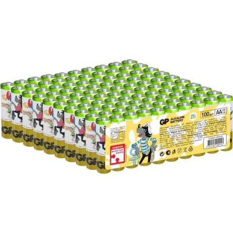 Батарейка GP 15A Super Alkaline (AA, 100 шт) (15ASMF-2CRVS100)