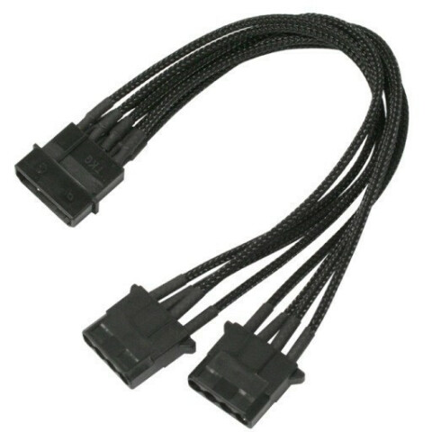 Переходник Molex - 2x Molex, 0.2м, Nanoxia NX4PY2E