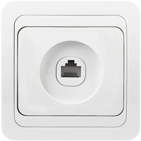 Розетка телефонная SmartBuy SBE-02w-S1-PH