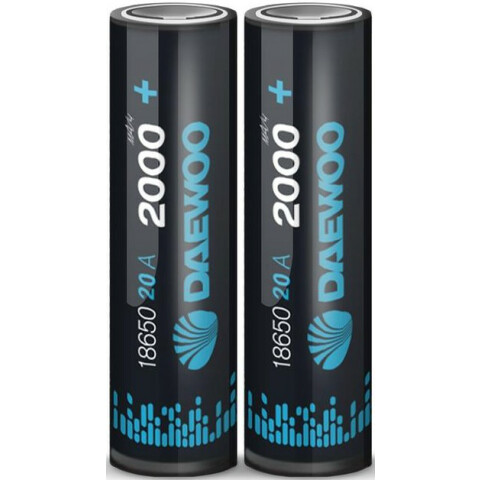 Аккумулятор Daewoo (18650, 2000 mAh, 2 шт)