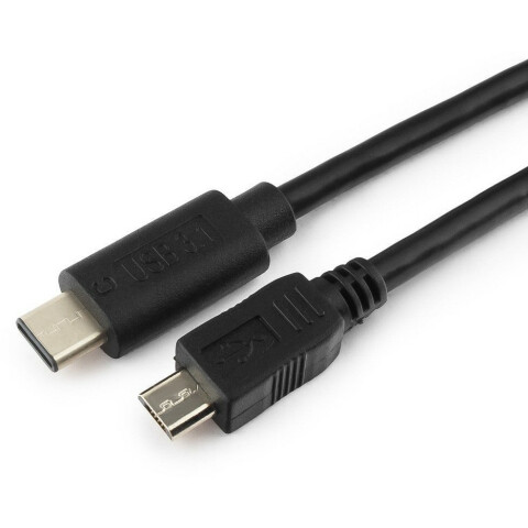 Кабель microUSB (M) - USB Type-C, 1м, Gembird CCP-USB2-mBMCM-1M