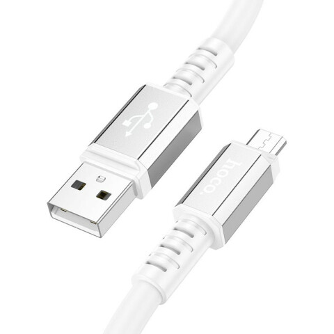 Кабель USB - microUSB, 1м, HOCO X85 White (HC-77478)