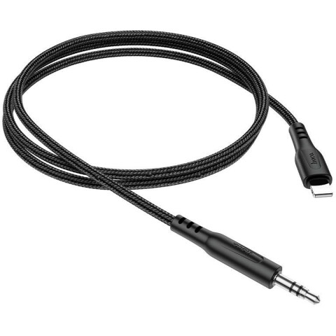 Кабель Lightning - mini jack 3.5мм, 1м, HOCO UPA18 Black