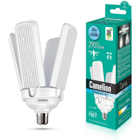 Светодиодная лампочка Camelion LED30-A70-RF/845/E27 (30 Вт, E27)