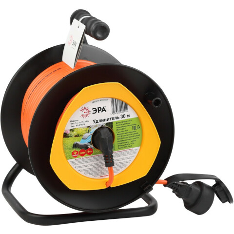 Силовой удлинитель ЭРА RPx-1e-3x1.5-30m