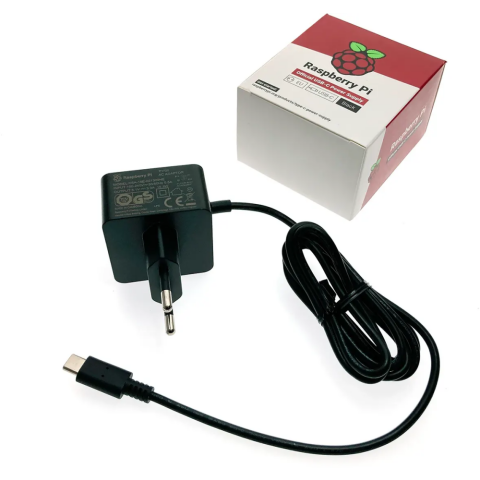 Адаптер питания Raspberry Pi PSU EU Black (187-3417)