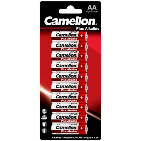 Батарейка Camelion LR6-BP10 (AA, Alkaline, 10 шт)