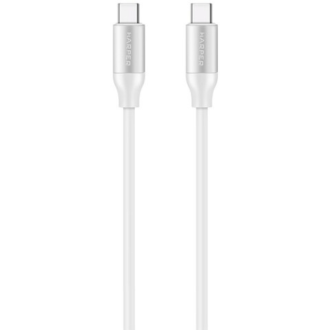 Кабель USB Type-C - USB Type-C, 2м, Harper SCH-772 White