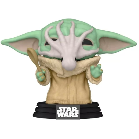 Фигурка Funko POP! Bobble Star Wars Mandalorian Grogu with Chowder Squid
