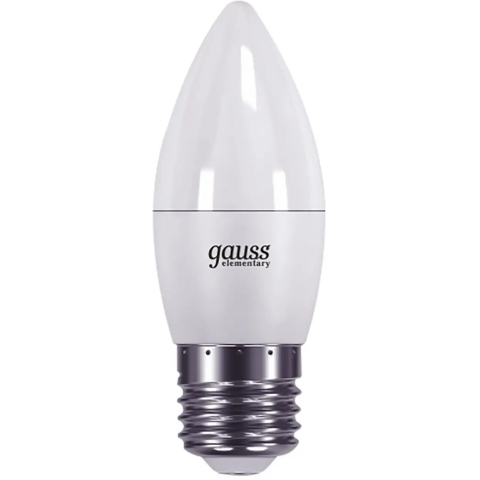 Светодиодная лампочка Gauss Elementary Candle 3000K (6 Вт, E27) 10 шт