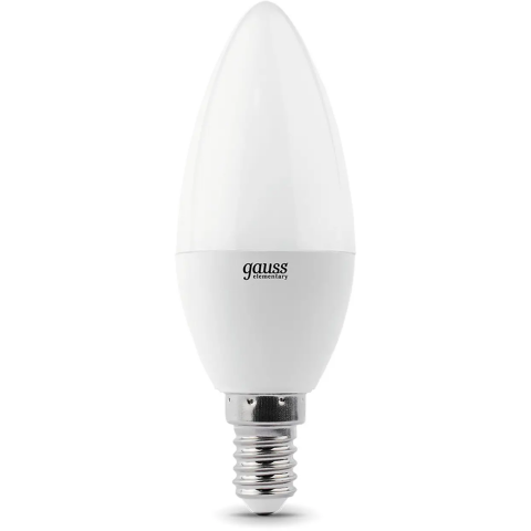 Светодиодная лампочка Gauss Elementary Candle 6500K (8 Вт, E14) 10 шт.