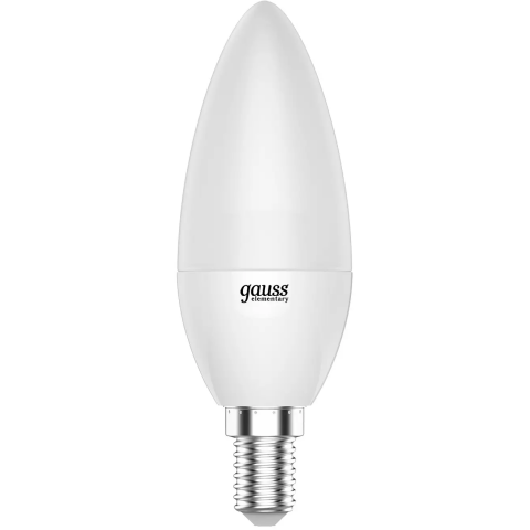 Светодиодная лампочка Gauss Elementary Candle 6500K (6 Вт, E14) 10 шт.