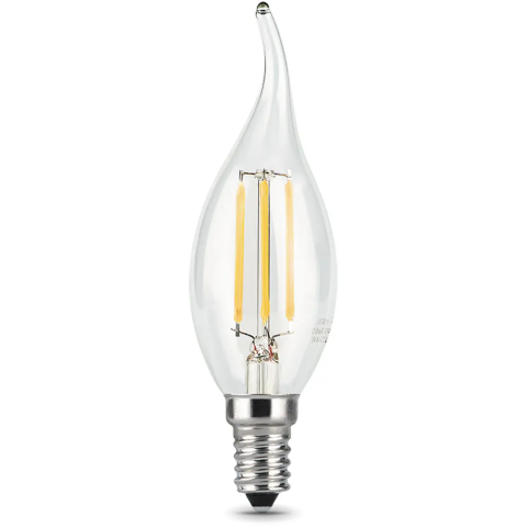 Светодиодная лампочка Gauss Filament Candle Tailed 4100K (5 Вт, E14) 10 шт.