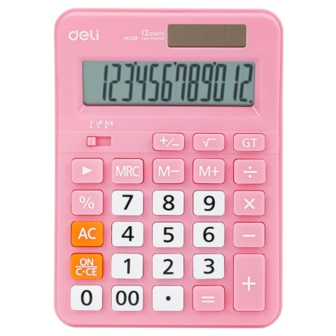 Калькулятор Deli EM210F Pink