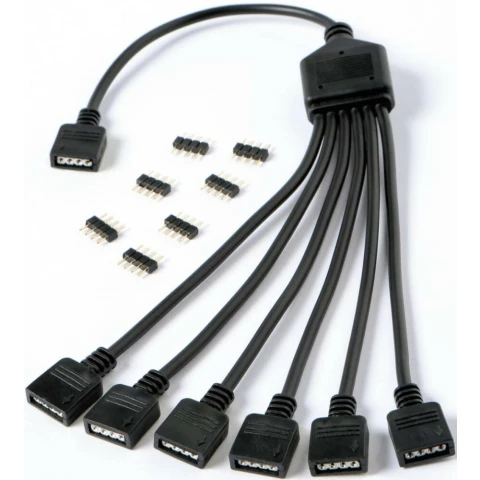 Разветвитель 4-pin RGB - 6x 4-pin RGB, 0.3м, GELID CA-RGB-02