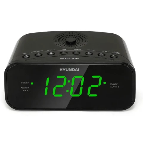 Радиобудильник Hyundai H-RCL221 Black/Green