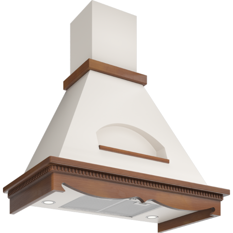Вытяжка Elikor Бельведер 60П-650-П3Д Beige/Beech Walnut