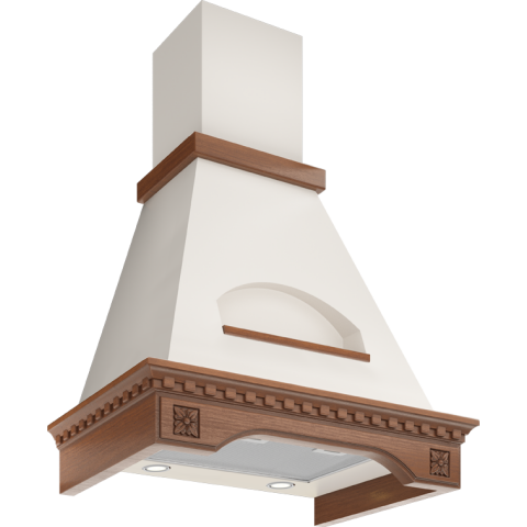 Вытяжка Elikor Бельведер Флореале 60П-650-П3Д Beige/Beech/Walnut