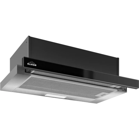Вытяжка Elikor Интегра Glass 60Н-400-В2Д Stainless Steel/Glass Black R